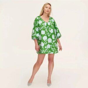 Kate Spade X Target Rose Poplin Green Long Sleeve Mini Dress NWT Size XXL